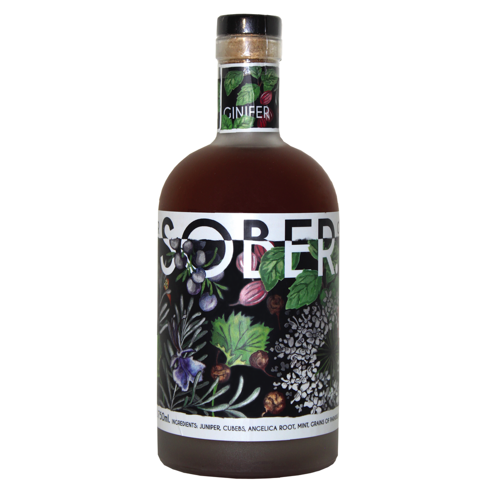 Ginifer Sober Non-Alcoholic Distilled Hibiscus N Infused , 750ml